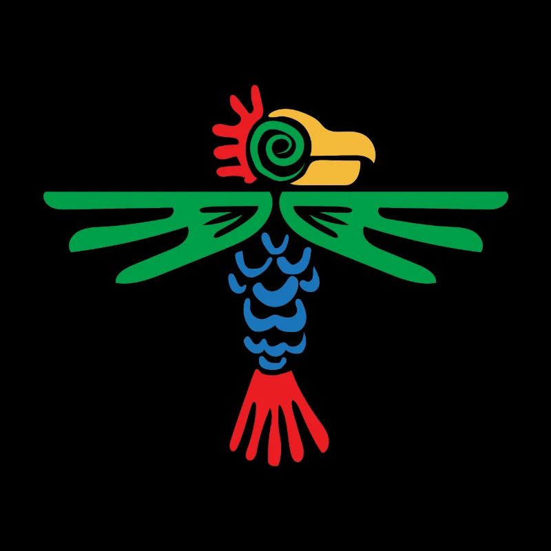 Idée de cadeau de conception tribale aigle symbole aztèque