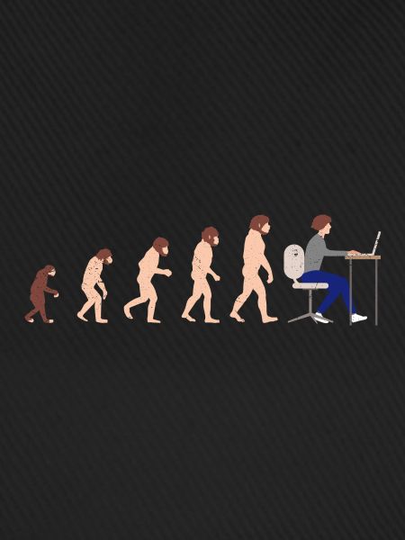 Evolution Entwickler Programmierer Lustiges Gift