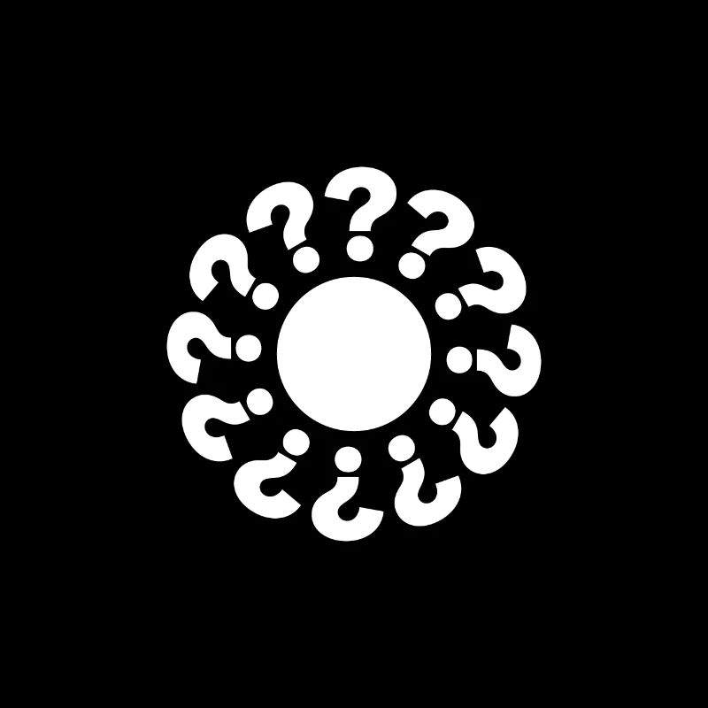 Points d’interrogation disposés en cercle