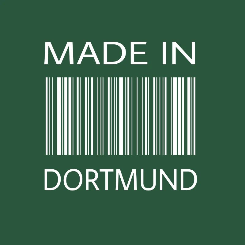 Fabriqué à Dortmund | Cadeau | Code-barres