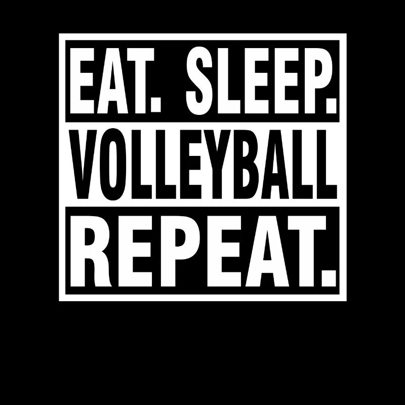 EAT SLEEP Volleyball REPEAT - Tshirt Geschenk
