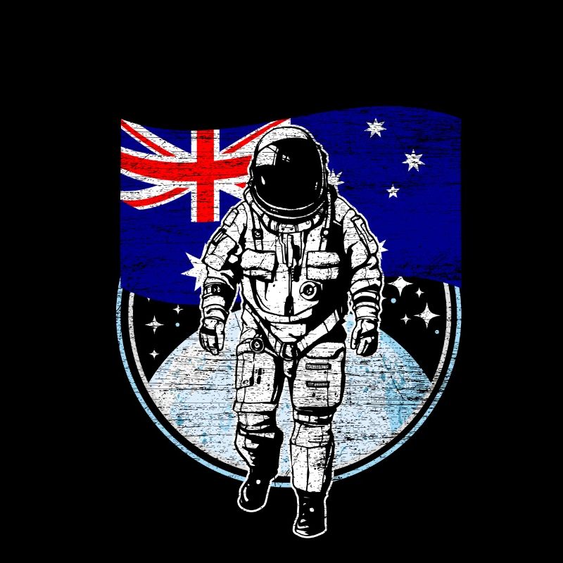 drapeau Australie dans l'espace des astronautes cadeau