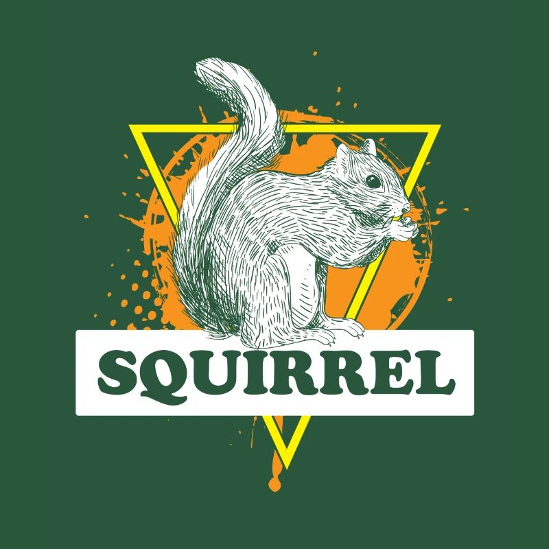 Squirrel nuts forest tree animal gift idea