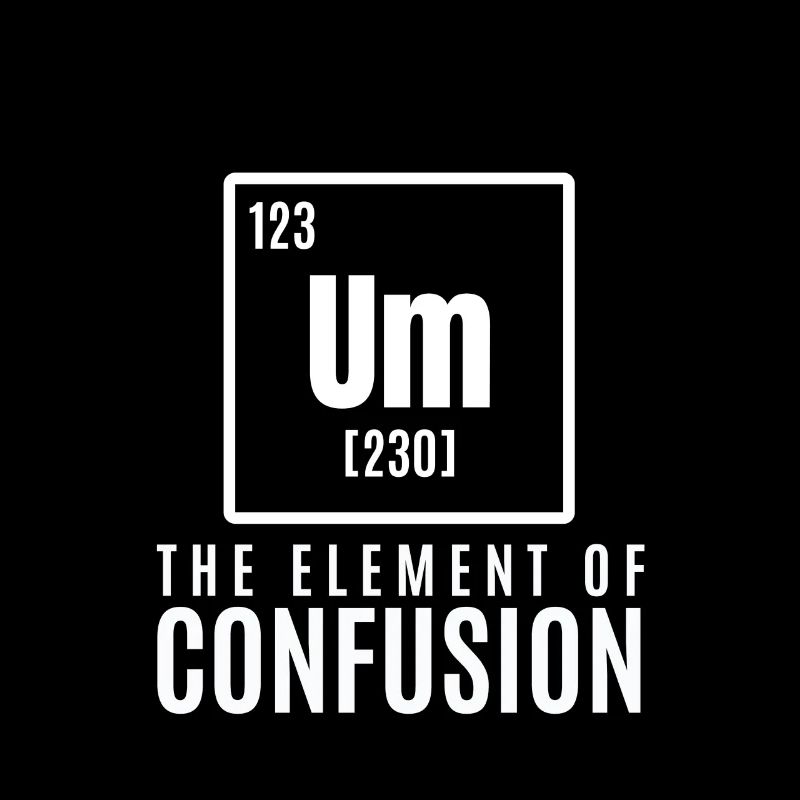 um element Cool & Confusing T-Shirt Design Die