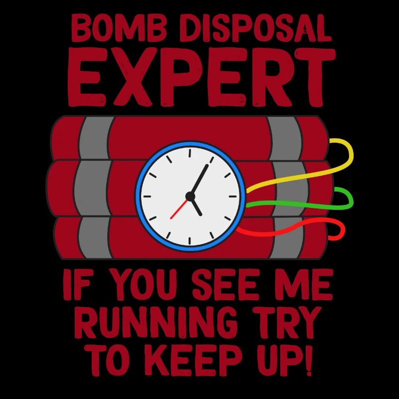 Ehrfürchtiger Experte Tshirt Design Bombenentsorgung Experte