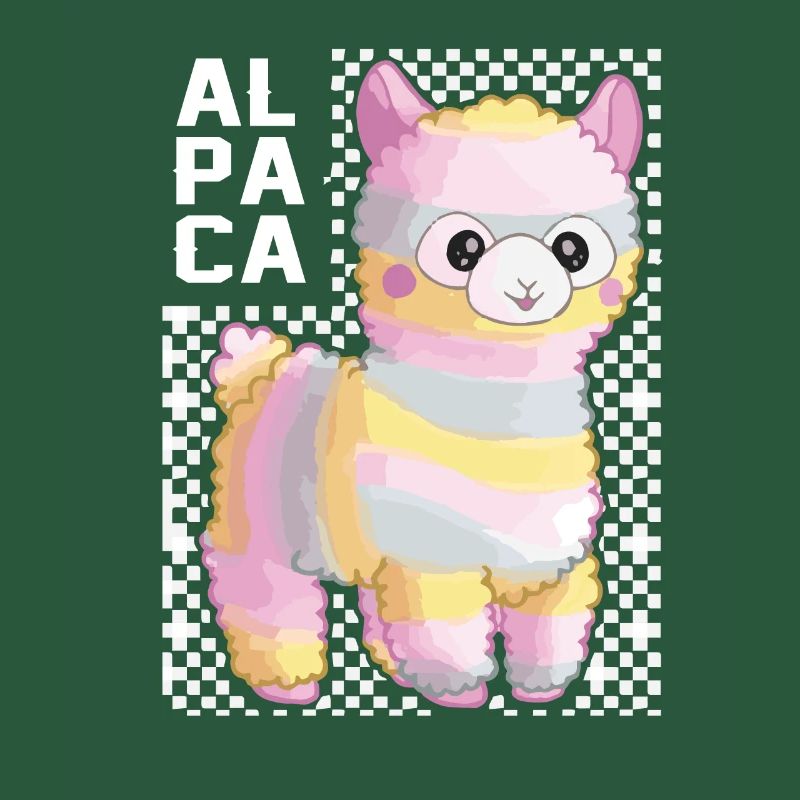 Regenbogen Alpaka Lama Geschenkidee