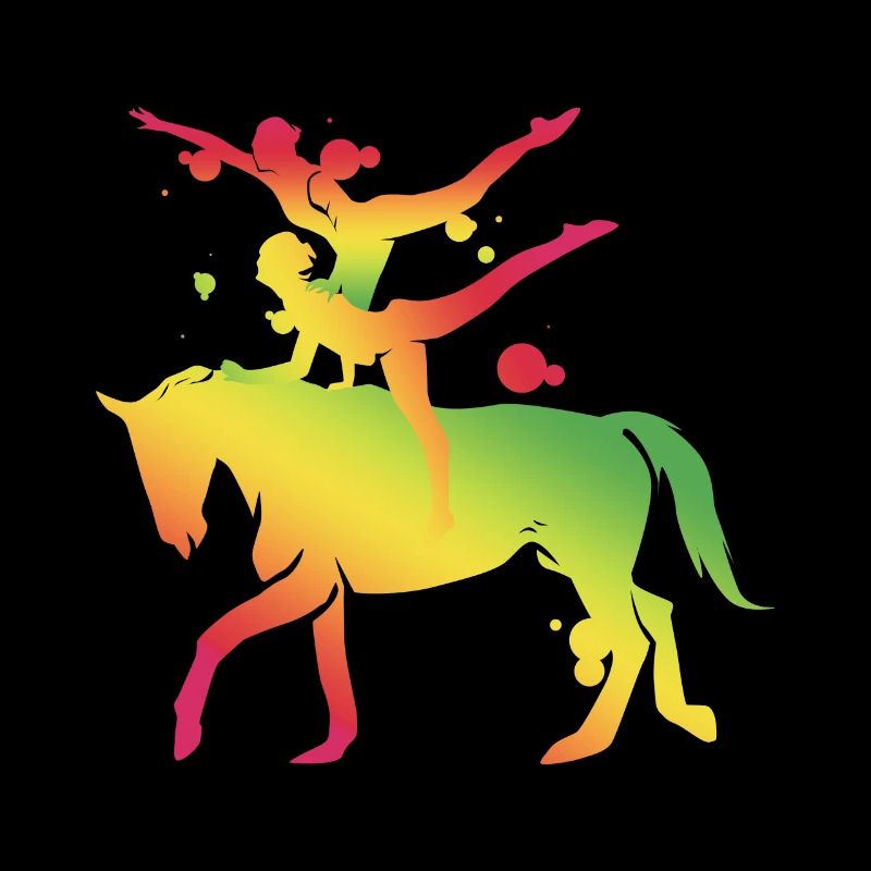 Cheval de saut à cheval