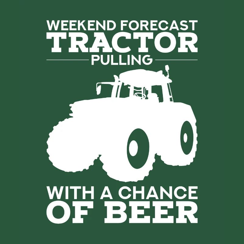 TRACTOR PULLING GIFT: Tractor pull with beer
