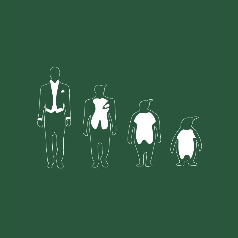 Evolution Mensch Pinguin