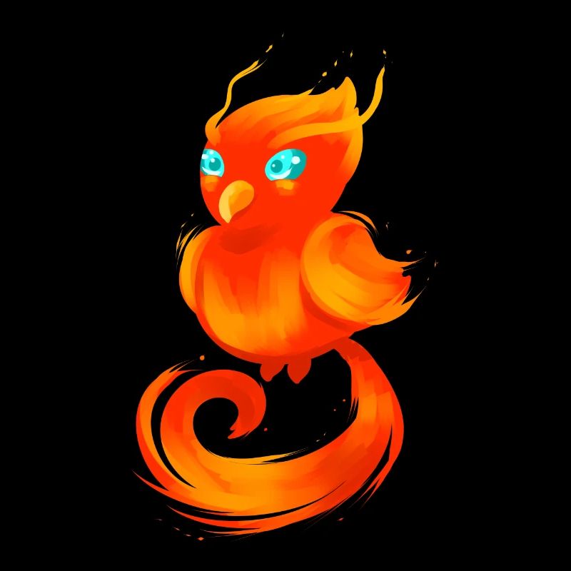 COOL PHOENIX - Petit Phoenix aux yeux bleus