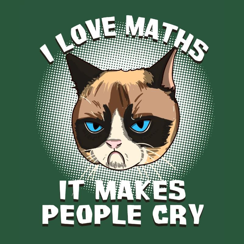 Chat Chat Prof de maths Chat Grumpy Mathe Gesche
