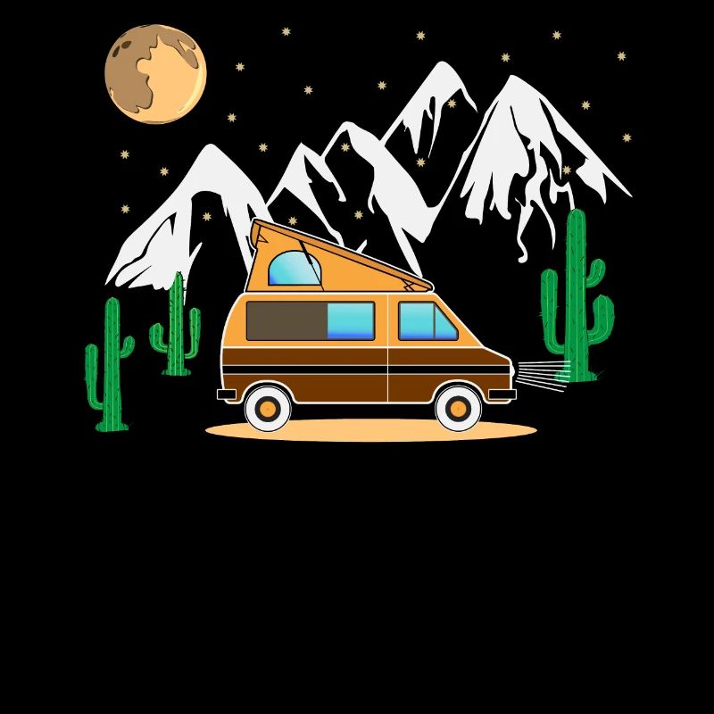 Camper Camping Bus with folding roof