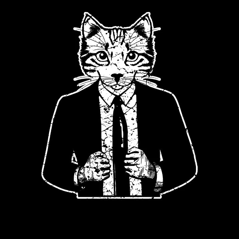 Katze mit Anzug
