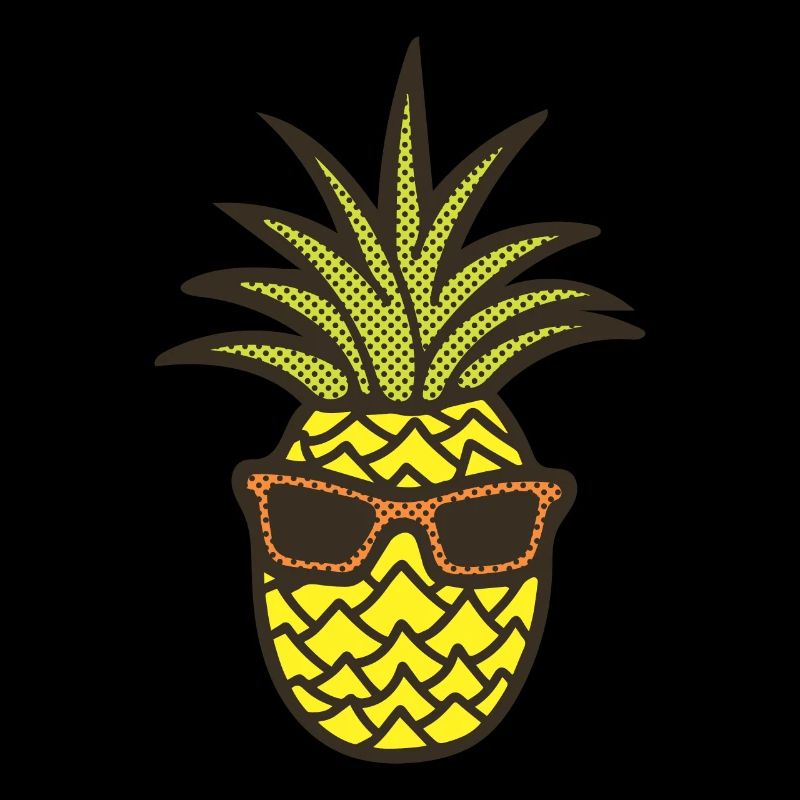 Ananas avec lunettes de soleil