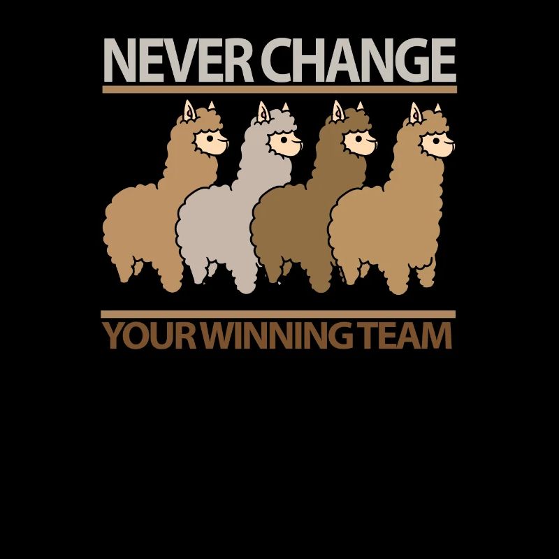 Alpaka Alpakas Winning Team Teamwork Geschenk