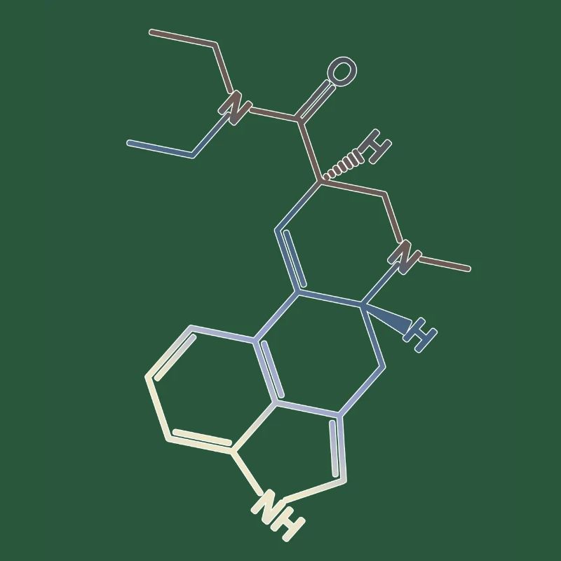 LSD Formule structurale A. Hofmann Bicycle Day