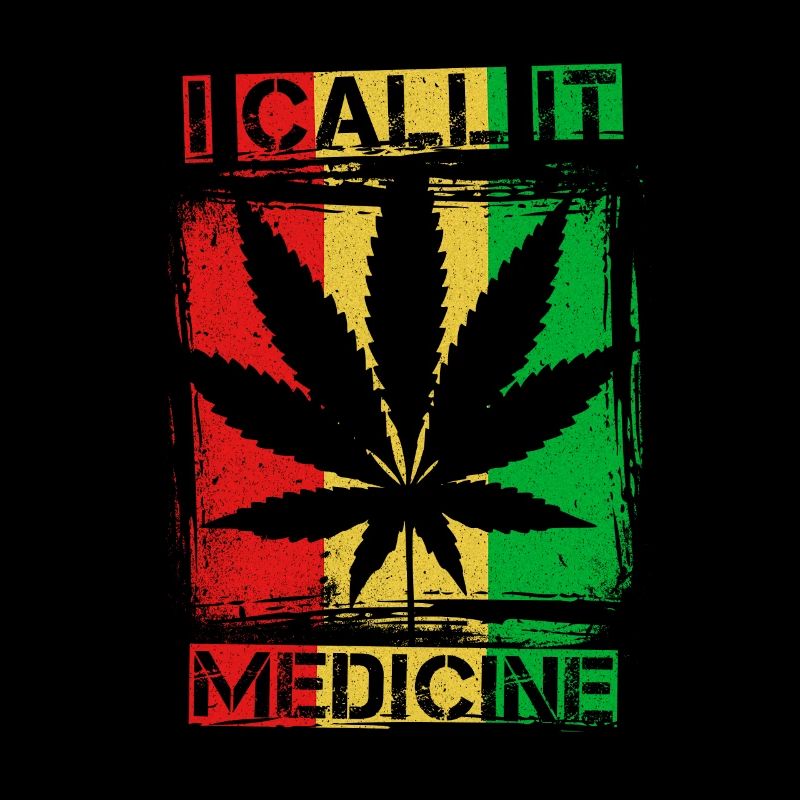 Weed Hanf Hippie Retro THC 420 Geschenk
