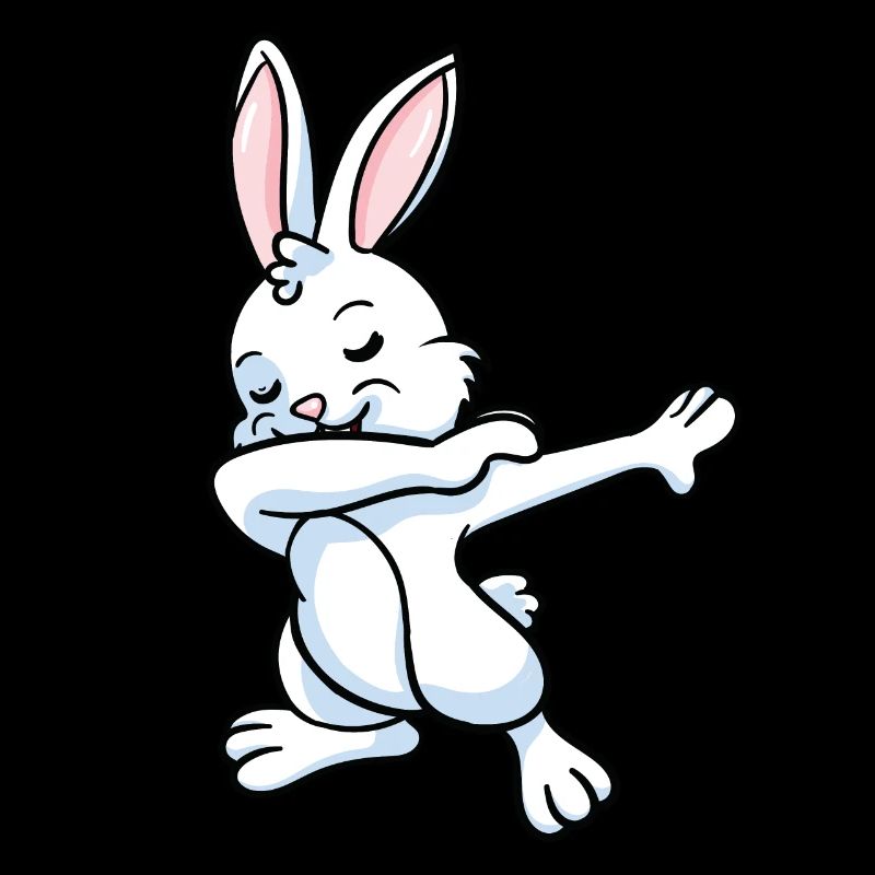 Rabbit Bunnies Dwarf Rabbit Dabbing Dance Gift