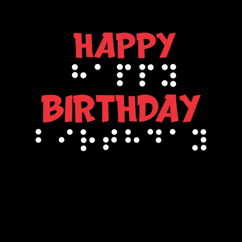 Points de braille - Joyeux anniversaire