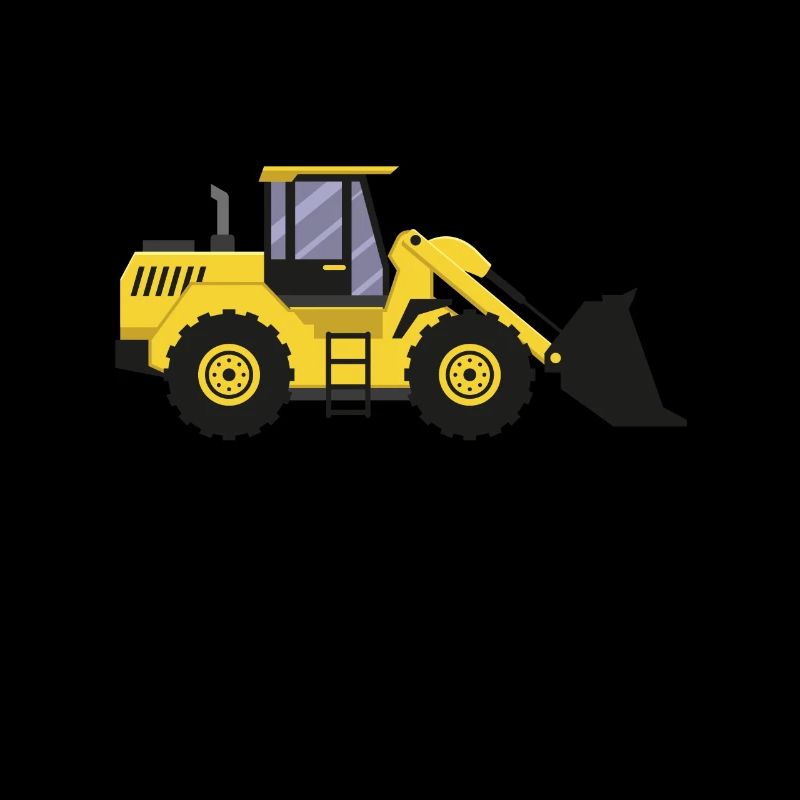 Wheel loader T-shirt from the construction site gift