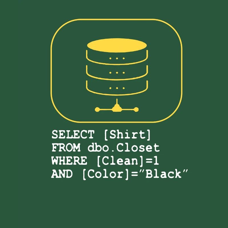 Code de base de données SQL Sarcasm Developer Gift