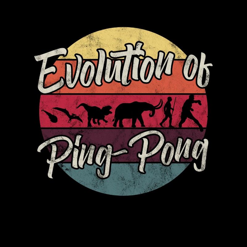 Table Tennis Ping Pong Player Evolution Funny