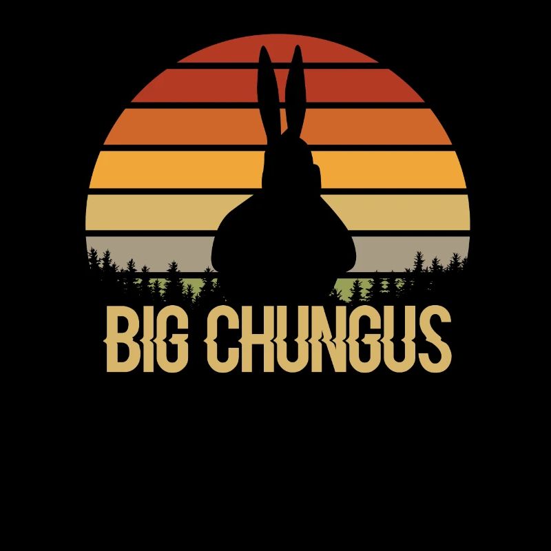 Big Chungus Rabbit Meme Gamer Nerd Retro Gift