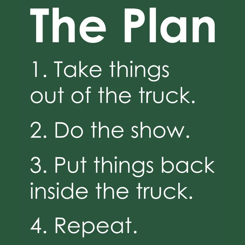 STAGEHAND CREW PLAN Lichttechniker Geschenk