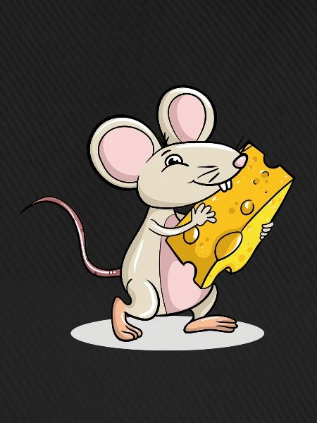 Mouse holding Cheese