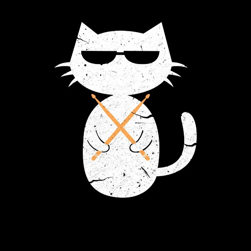 Drums cat