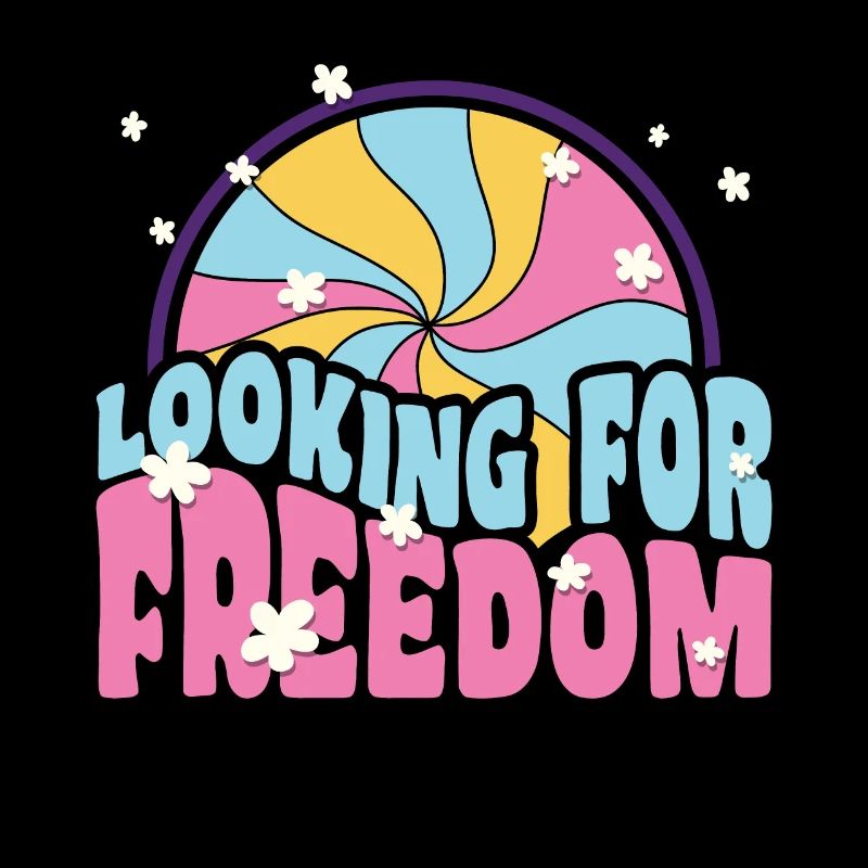 Looking for freedom Retro Peace Hippie Geschenk