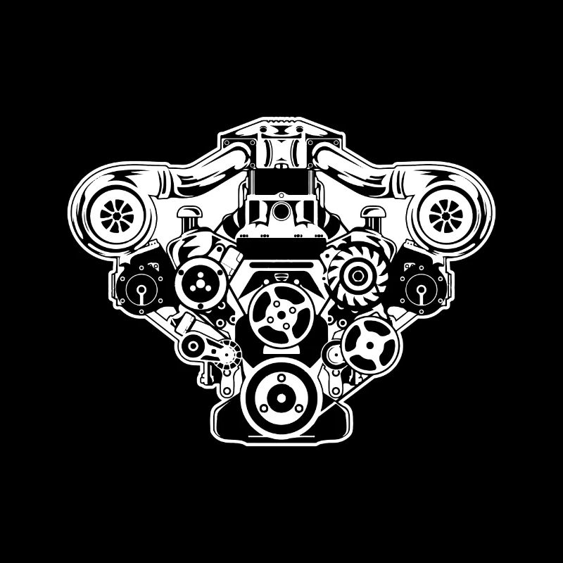 Tuning Auto Engine Engine Block Turbo Turbocharger