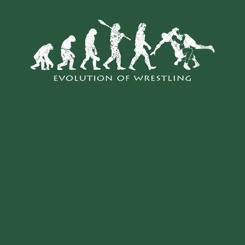 Wrestling Evolution Silhouette Wrestler Geschenk