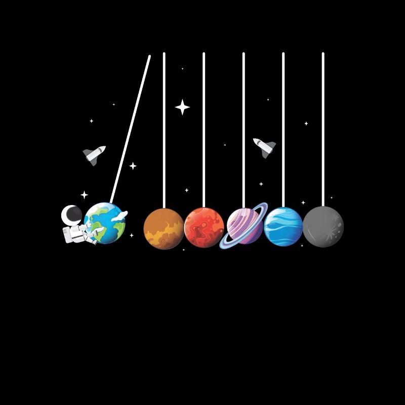 Système solaire de fusée pendule astronaute
