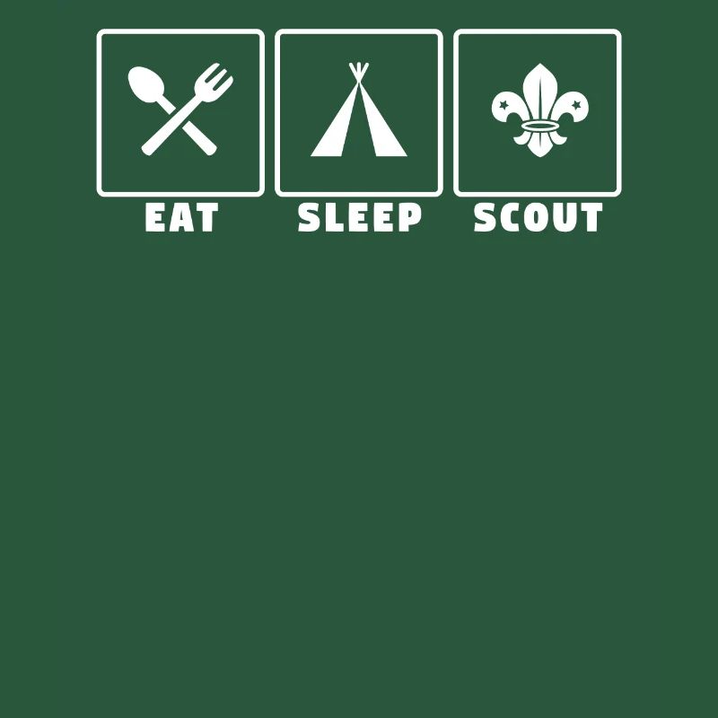 Tshirt Vector Smart Object 009Essen Sie Schlaf Scout Scout