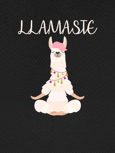 Funny Lama meditates