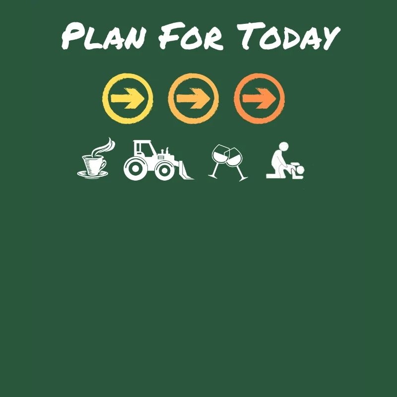 Plan für heute Bagger oder Traktor fahren