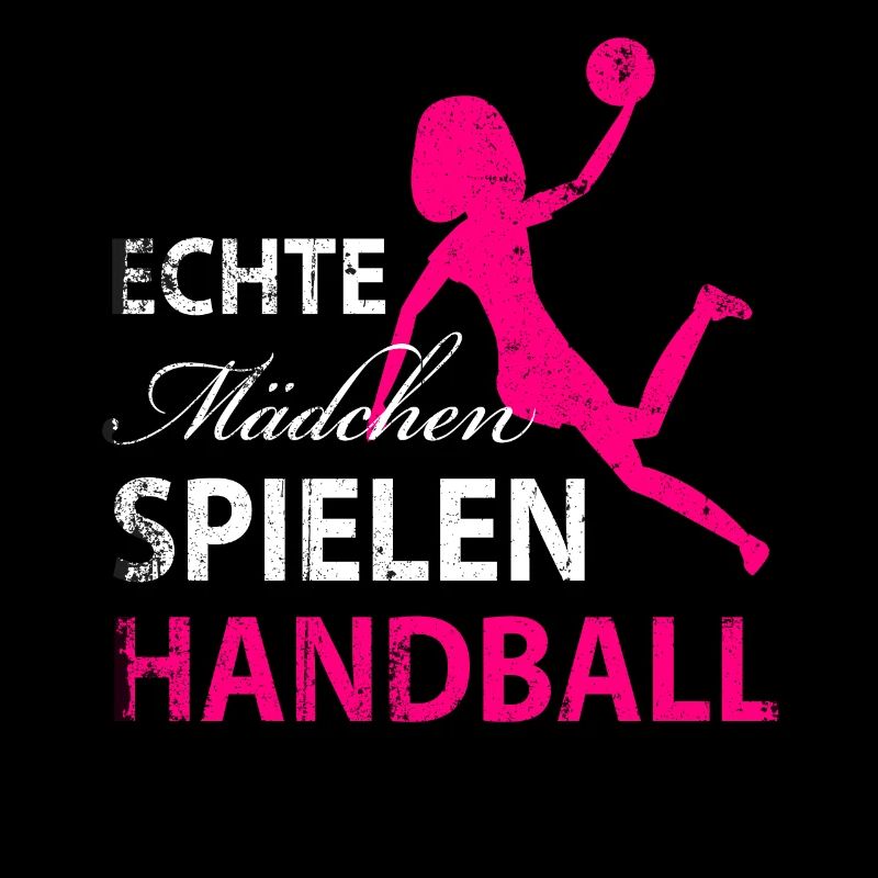 Echte Maedchen spielen Handball