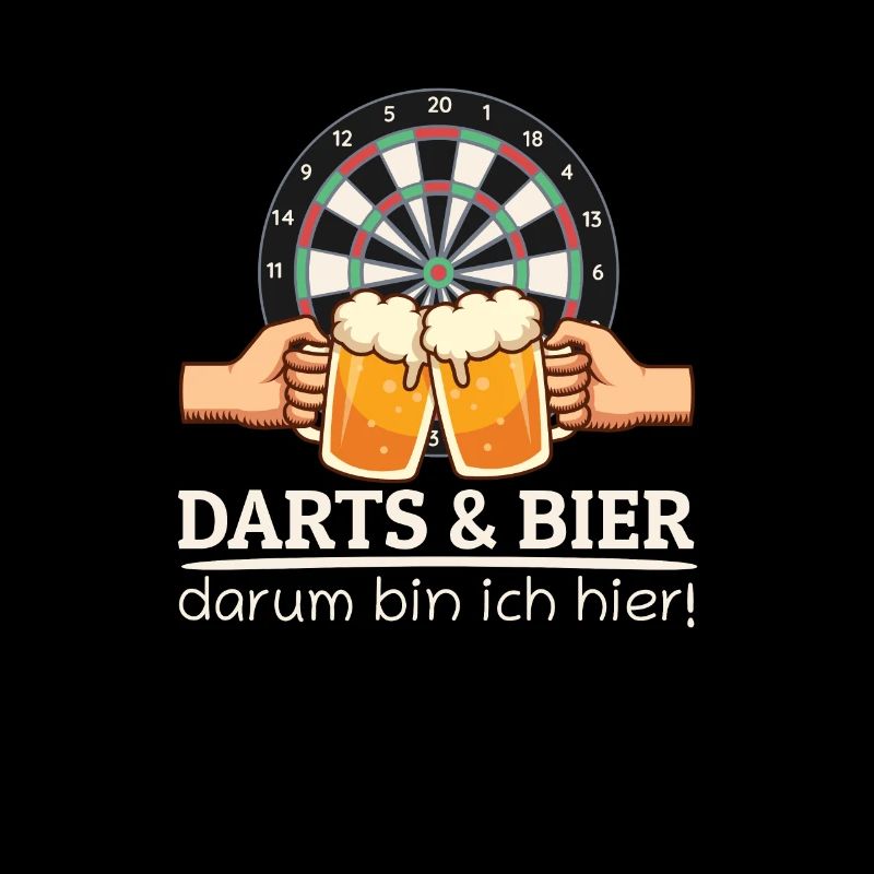 Darts Und Bier Darum Bin Ich Hier Dart Sprüche