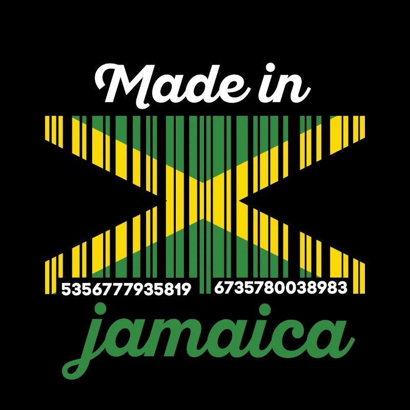 Drapeau Jamaïque code à barres
