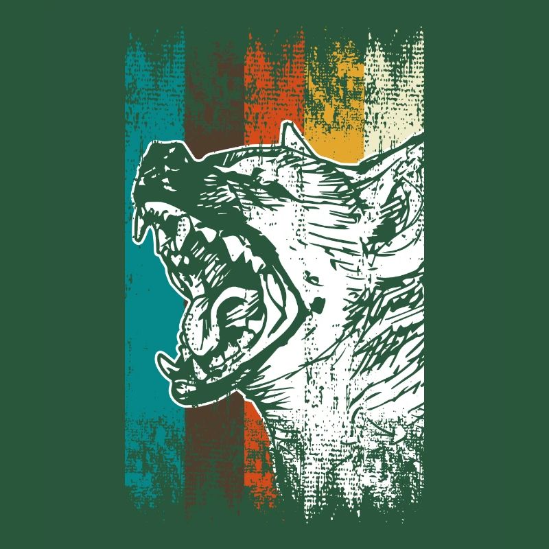 Retro Hyäne Afrika
