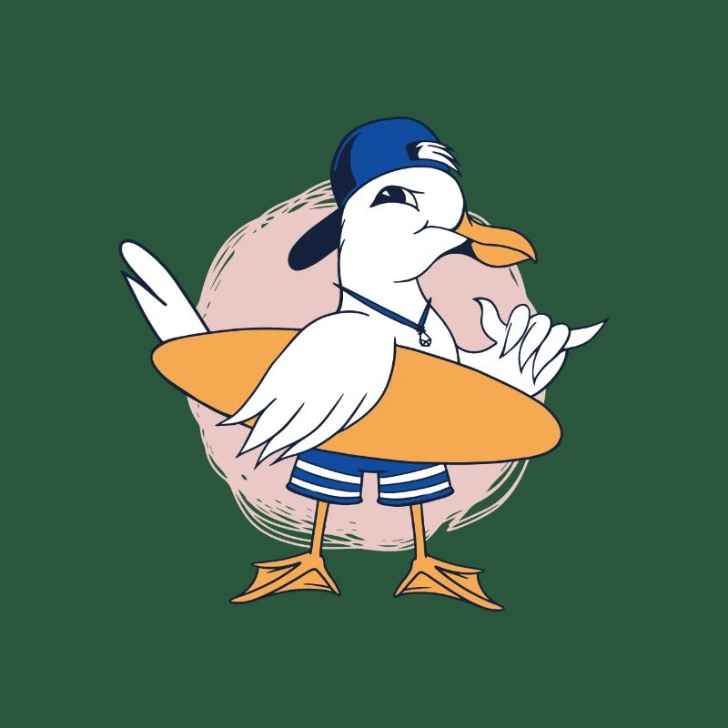 Surfer Möwe