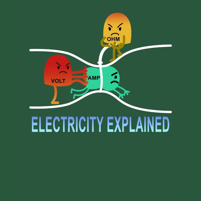 l'électricité a expliqué Elektrik Ohm Volt Gift
