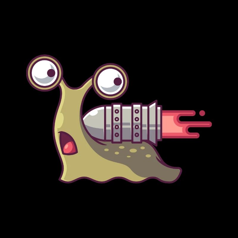 Rocket-powered snail