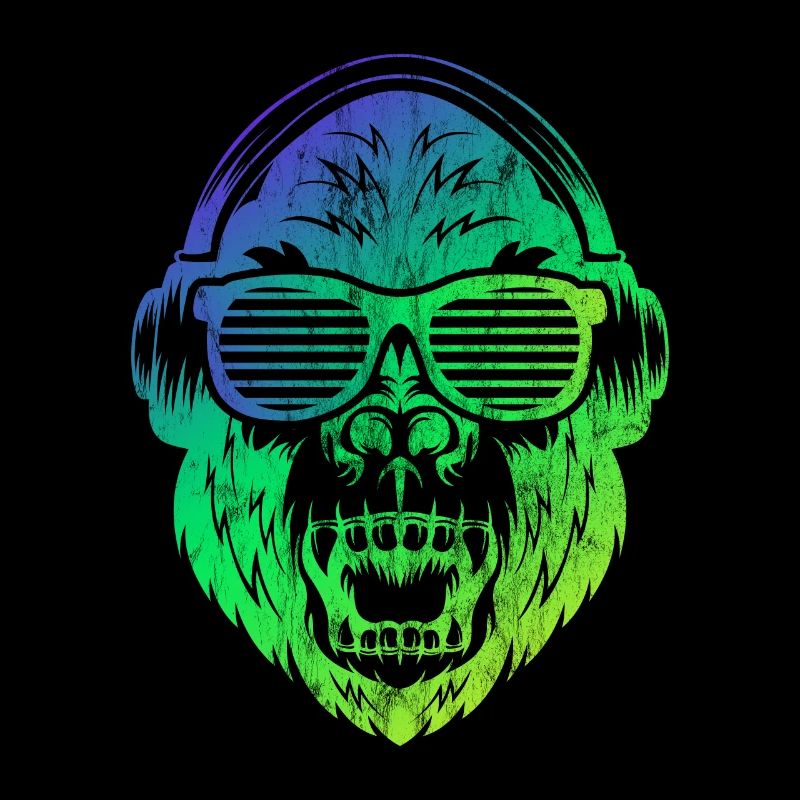 DJ singe singe avec lunettes de soleil