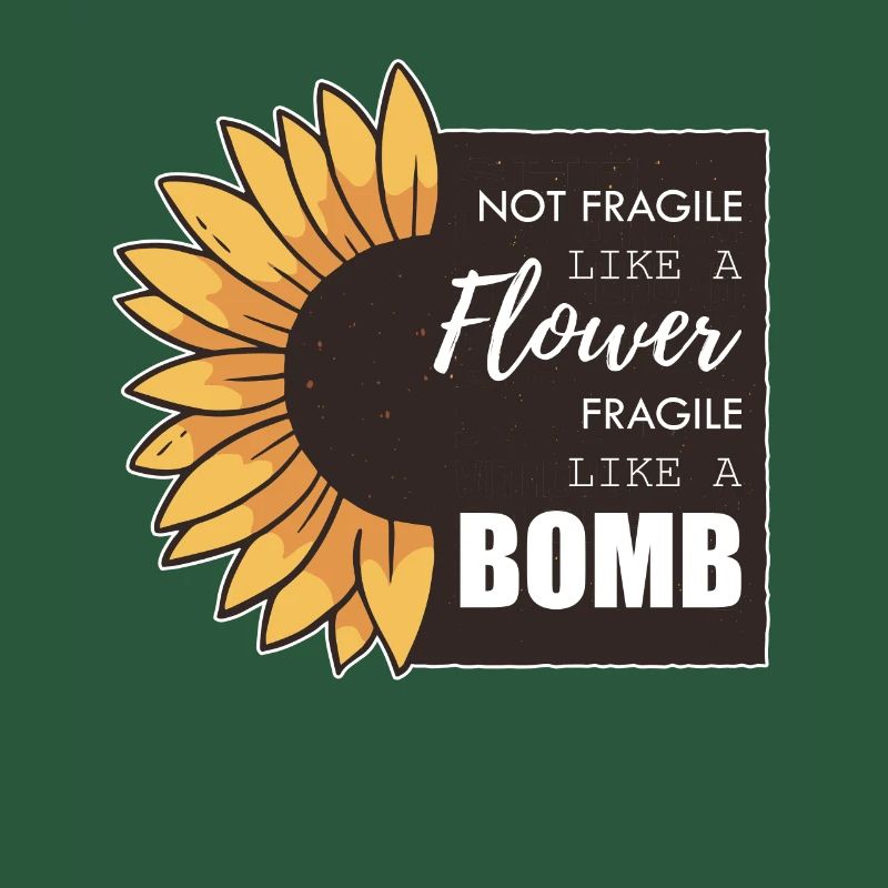 Pas fragile comme une fleur fragile comme une bombe