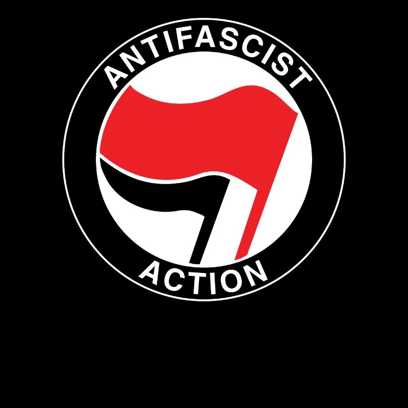 Antifascist flag antifa - antiracism antifascist