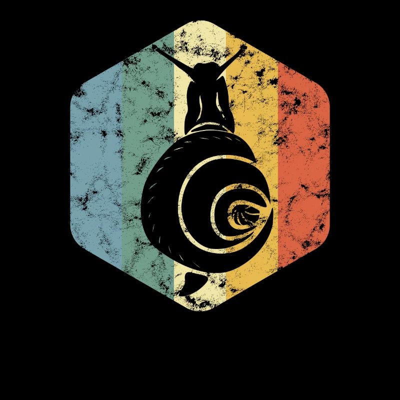 Cool snail shell snail gift