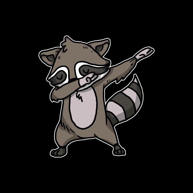 Funny Dabbing Raccoon Dab Dance Coon Lover Gift