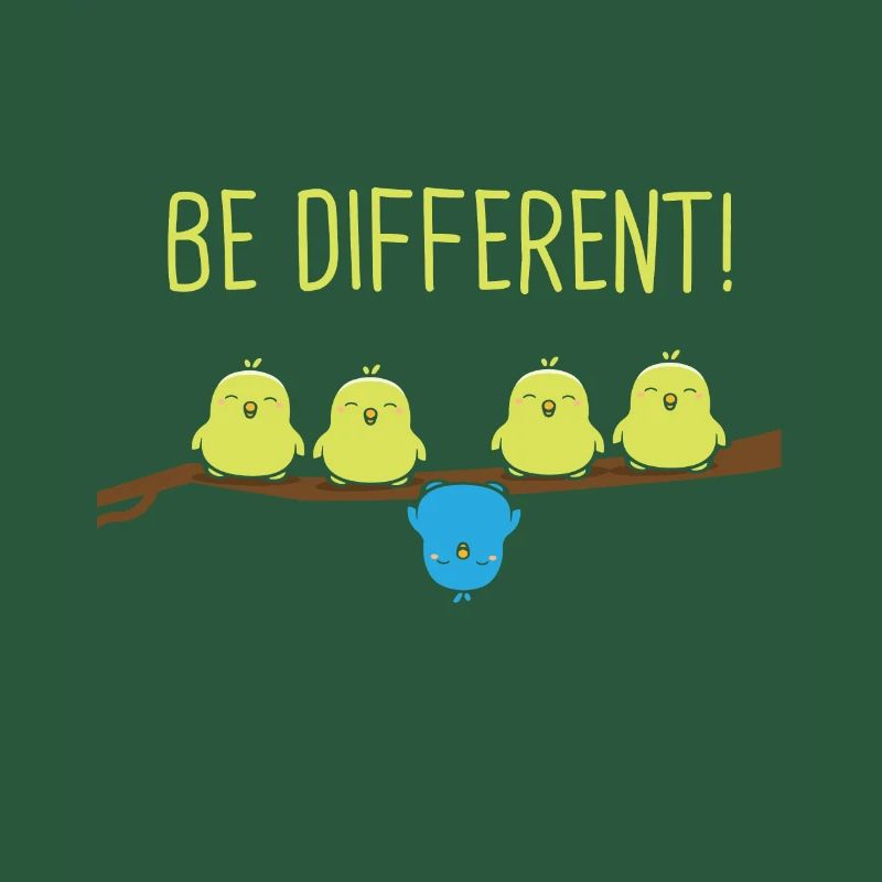 Be different budgerigar bird